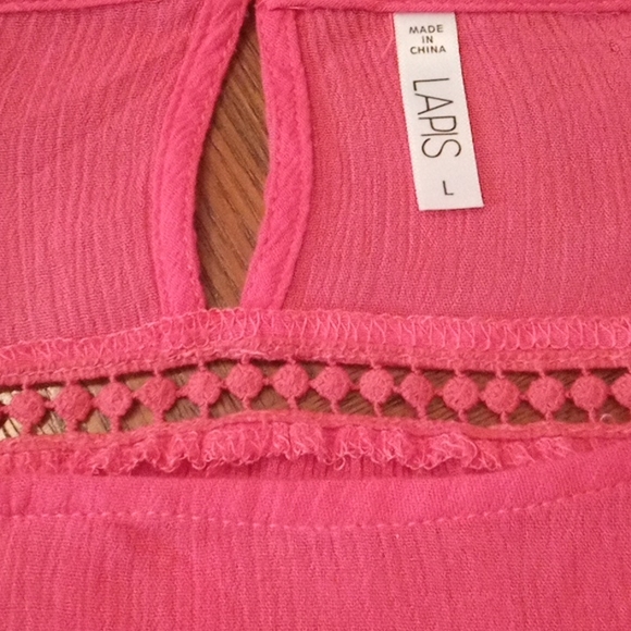 NWT🎁FREE GIFT IS INCLUDED🎁Summer Top Blouse Knitted Inlays, Bell Sleeve - Picture 10 of 13